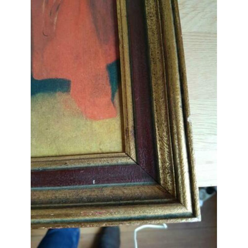 Prent met lijst vintage
