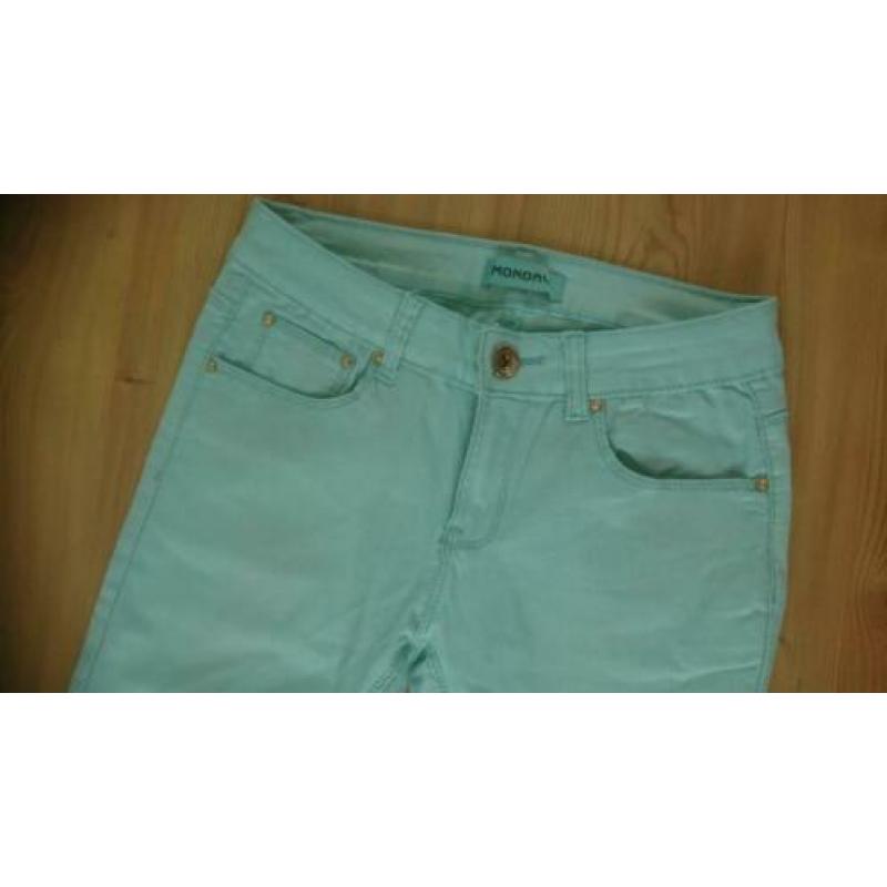 Lange Broek Monday Dames Mintgroen Maat M met Coating