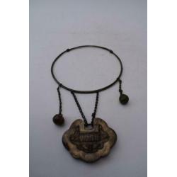 ANTIEK CHINESE ZILVEREN HANGER AAN COLLIER 1644-1911nr1