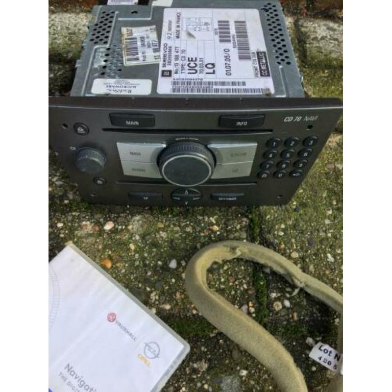 Opel radio cd navigatie cd70 compleet