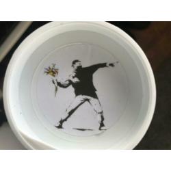 BANKSY poster flower thrower - NIEUW