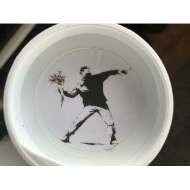 BANKSY poster flower thrower - NIEUW