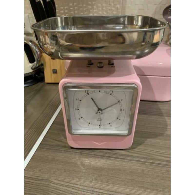 Wesco roze keukenweegschaal