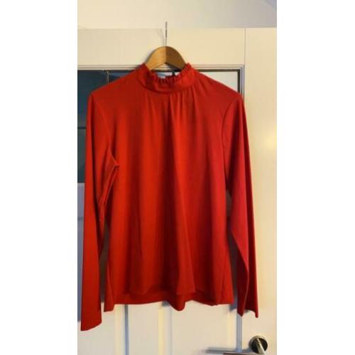 Mooi rood shirt/blouse Jane Lushka, maat xxl