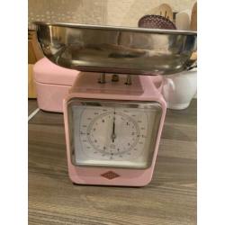 Wesco roze keukenweegschaal