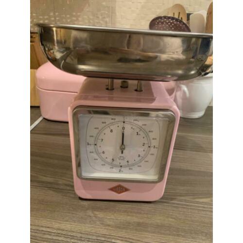 Wesco roze keukenweegschaal