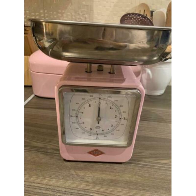 Wesco roze keukenweegschaal