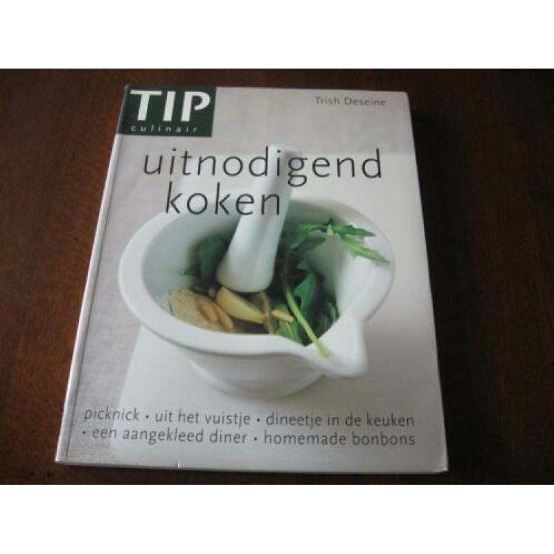 5 x Tip Culinair.,,Bakken/vlees/vis/uitnodigend koken/kookbo