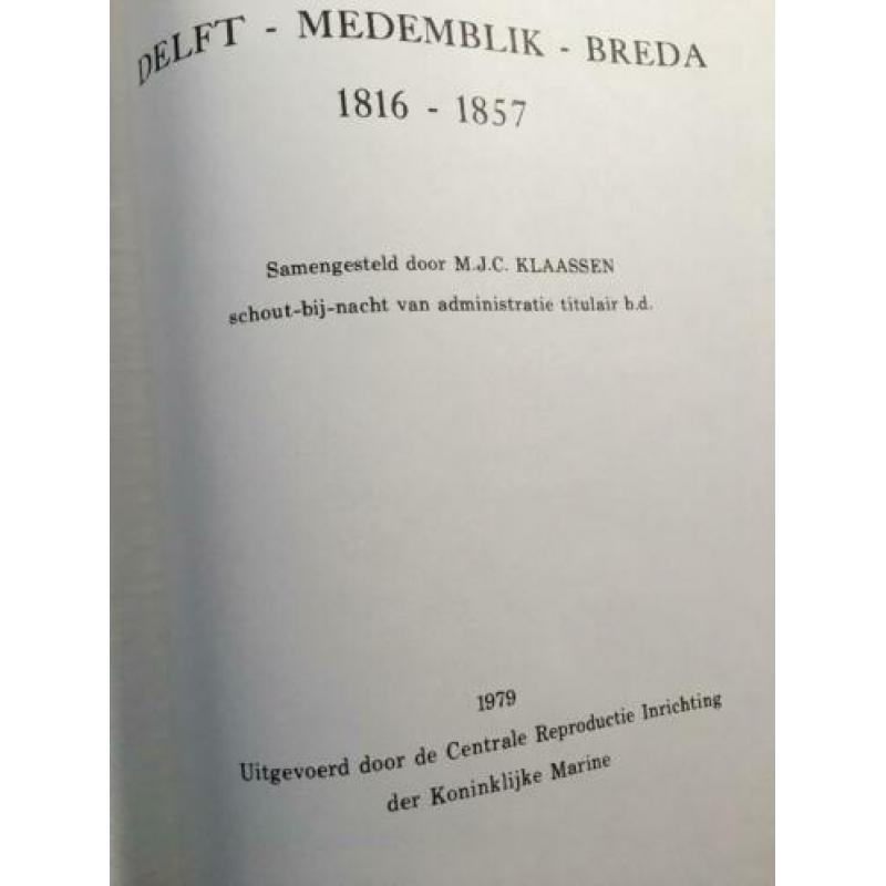 Adelborstenopleiding te Delft-Medemblik-Breda 1816-1857