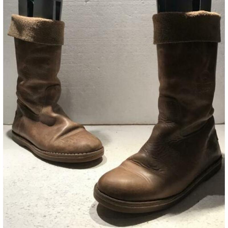 SHABBIES AMSTERDAM DESIGN HOGE DAMES LAARZEN BRUIN maat 38