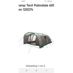Ruime, grijze, 6 persoons tunneltent
