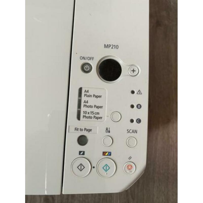 Canon printer Pixma MP210 ZGAN + alle toebehoren