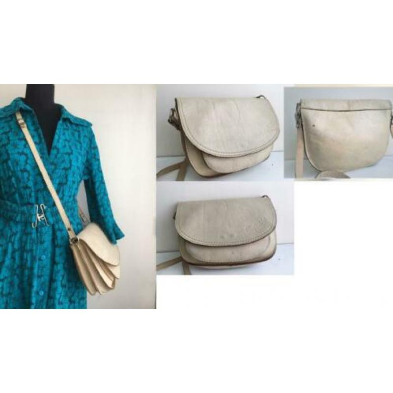 Leren tas - Als nieuw- Vintage - S@n