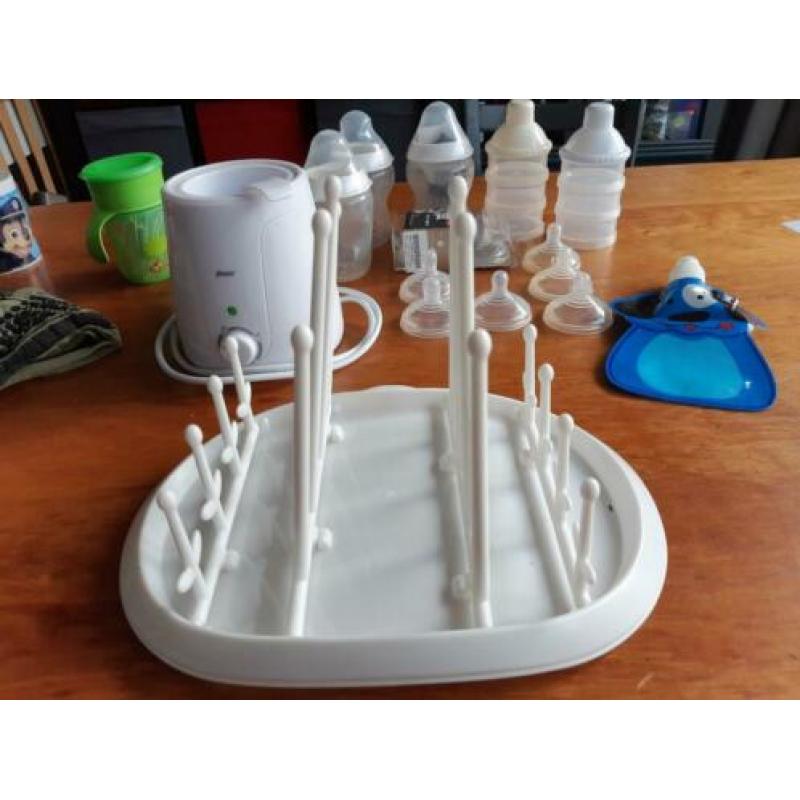 Tommee Tippee flessen, spenen, droogrekje, en meer