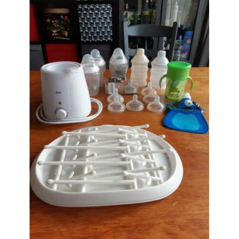 Tommee Tippee flessen, spenen, droogrekje, en meer