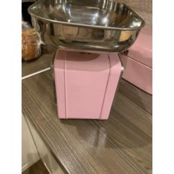 Wesco roze keukenweegschaal