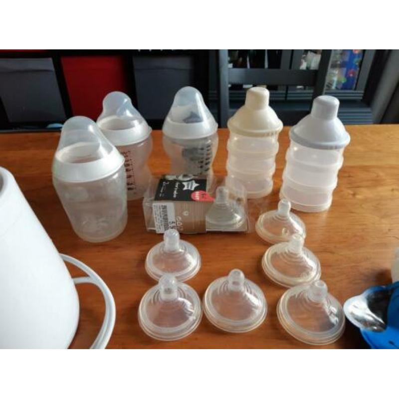 Tommee Tippee flessen, spenen, droogrekje, en meer