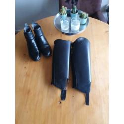 Zgan leren jodphurs en leren chaps