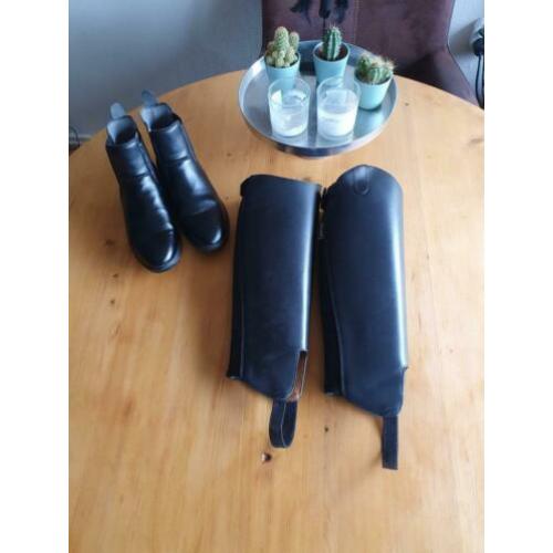 Zgan leren jodphurs en leren chaps