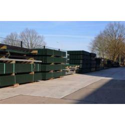 Compleet pakket: 40m1 Dubbelstaafsmat 8x6x8 160cm RAL 6009