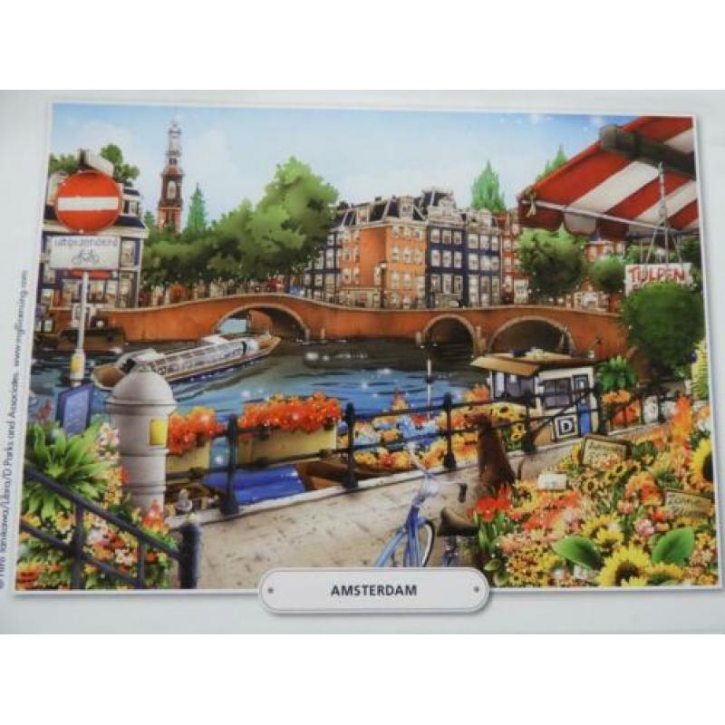 KING 3 IN 1 PUZZLES 1000 stukjes City