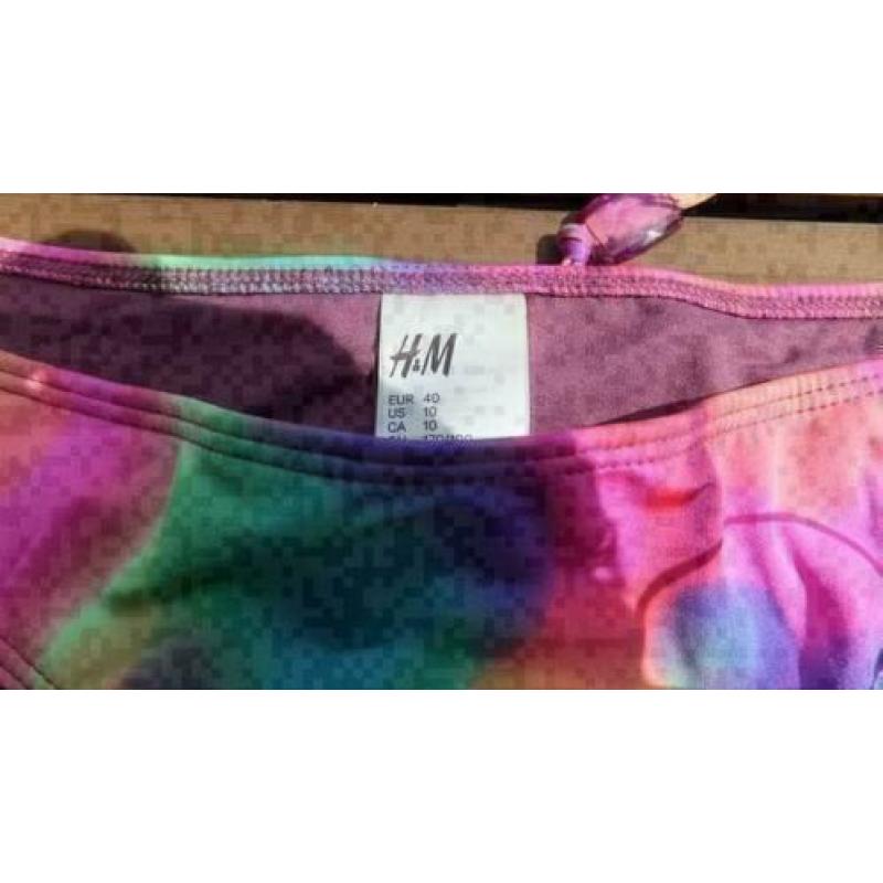 H&M fluor kleurtjes bikini mt 40