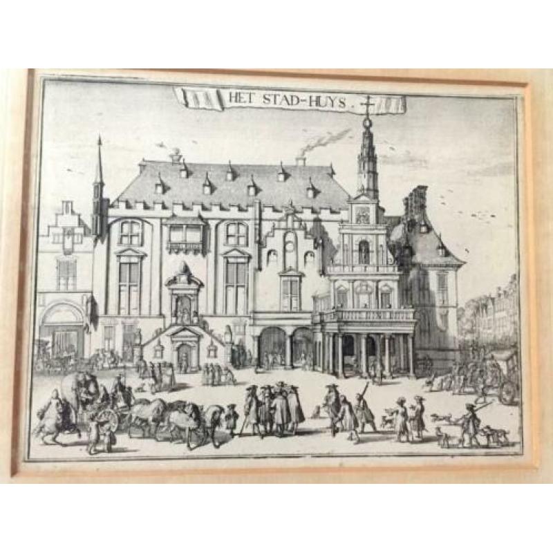 Romein de Hooge - Het Stads-Huys te Haarlem - Gravure 1688