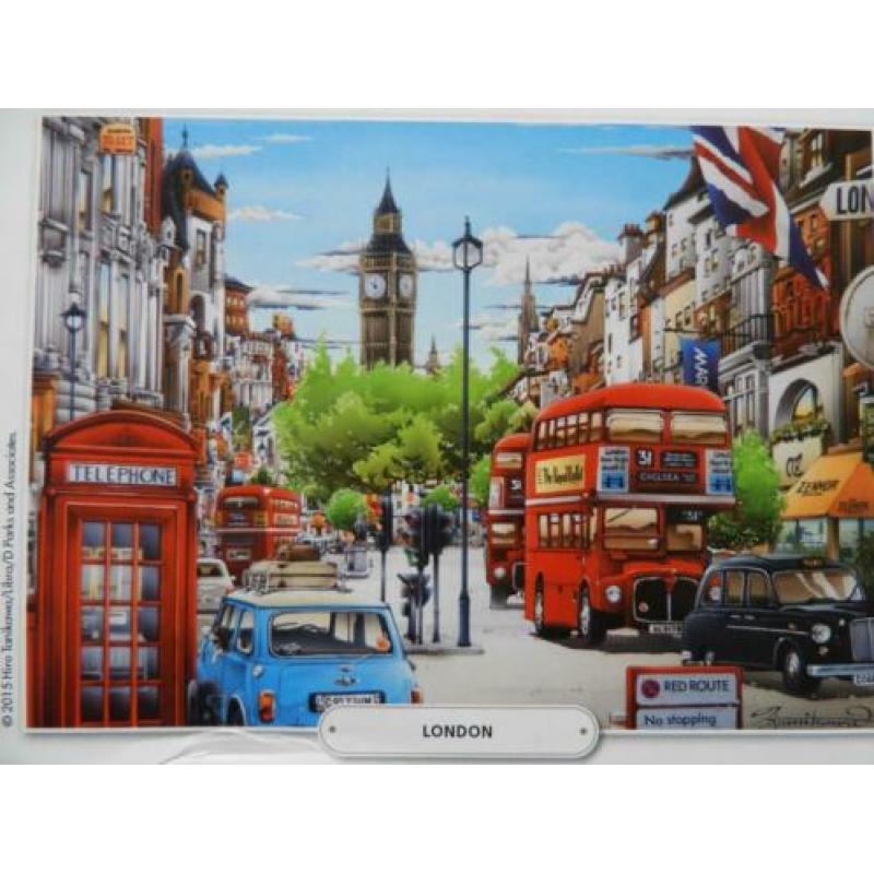 KING 3 IN 1 PUZZLES 1000 stukjes City