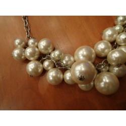 Parel trossen verstelbare ketting