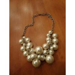 Parel trossen verstelbare ketting