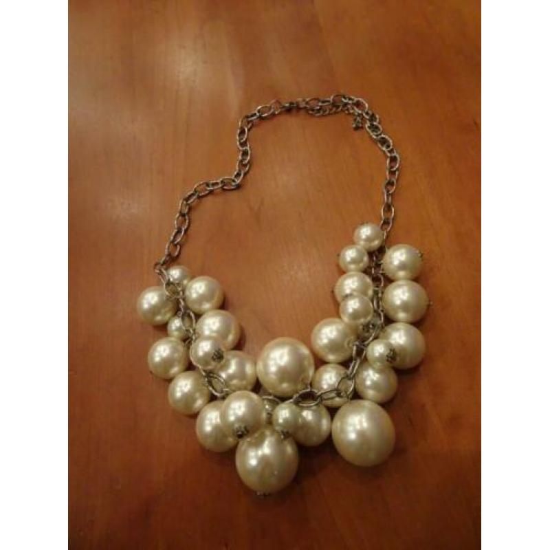 Parel trossen verstelbare ketting