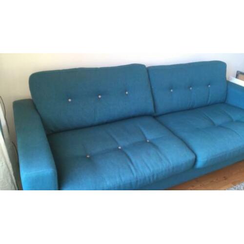 Petrol blauw 2a3 zits bank