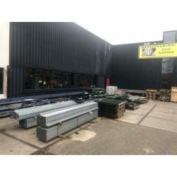 10m Gegalvaniseerd hekwerk 123cm hoog - 2e keus groene paal