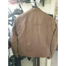 Held bruin lederen motorjack nieuw outlet maat 50 en 52