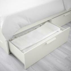 2 persoonsbed Brimnes IKEA wit