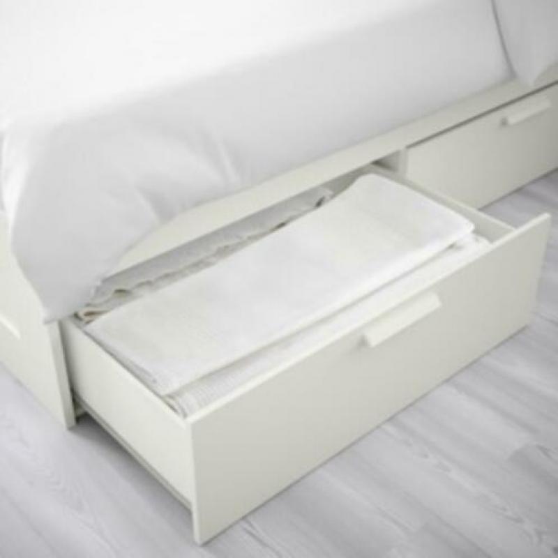 2 persoonsbed Brimnes IKEA wit