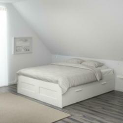 2 persoonsbed Brimnes IKEA wit