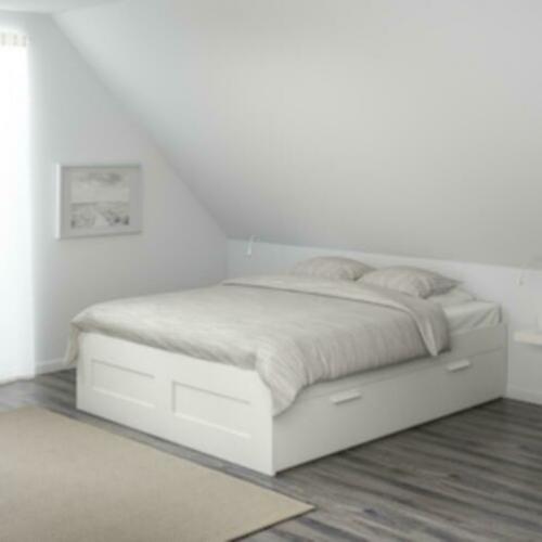 2 persoonsbed Brimnes IKEA wit
