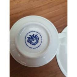 Villeroy & Boch kop en schotel Delfts blauw opdruk vintage r