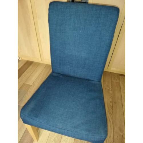 4x ikea HENRIKSDAL stoel, of stoelhoes, blauw (shiftebu)