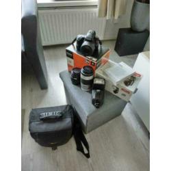 Sony A37 + 50mm f1.8, 75-300mm, 28-70mm, flitser, tas, 64GB
