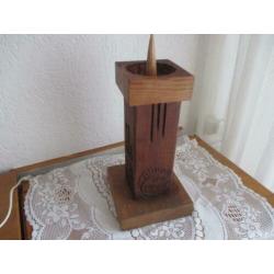 kandelaar hout 35 cm voor 15 euro