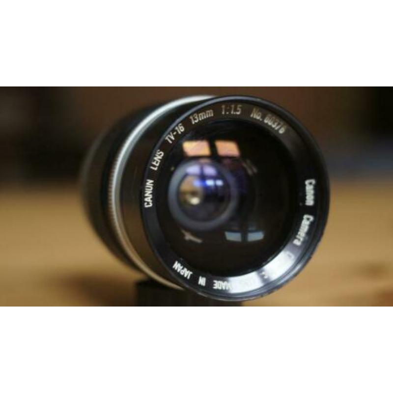 Canon 13mm F/1:1.5 C-mount