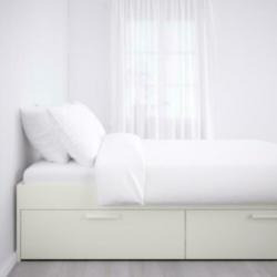 2 persoonsbed Brimnes IKEA wit