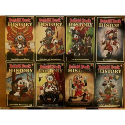 Donald Duck History pockets compleet 1 t/m 8