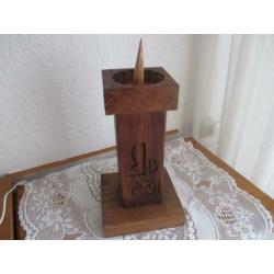 kandelaar hout 35 cm voor 15 euro