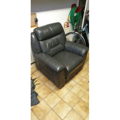 Relaxfauteuil leder elektrisch bedienbaar