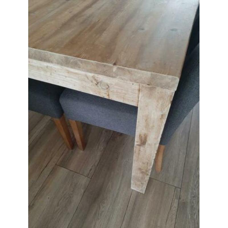 Massief eiken eettafel