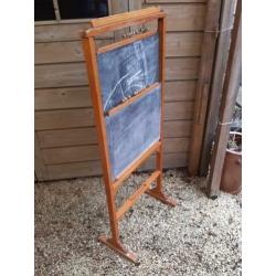 Vintage (Kinder) Krijtbord - Kinder Schoolbord - dubbel