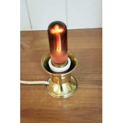 Devotielamp, devotielampje, kruislampje, koper, jaren 50